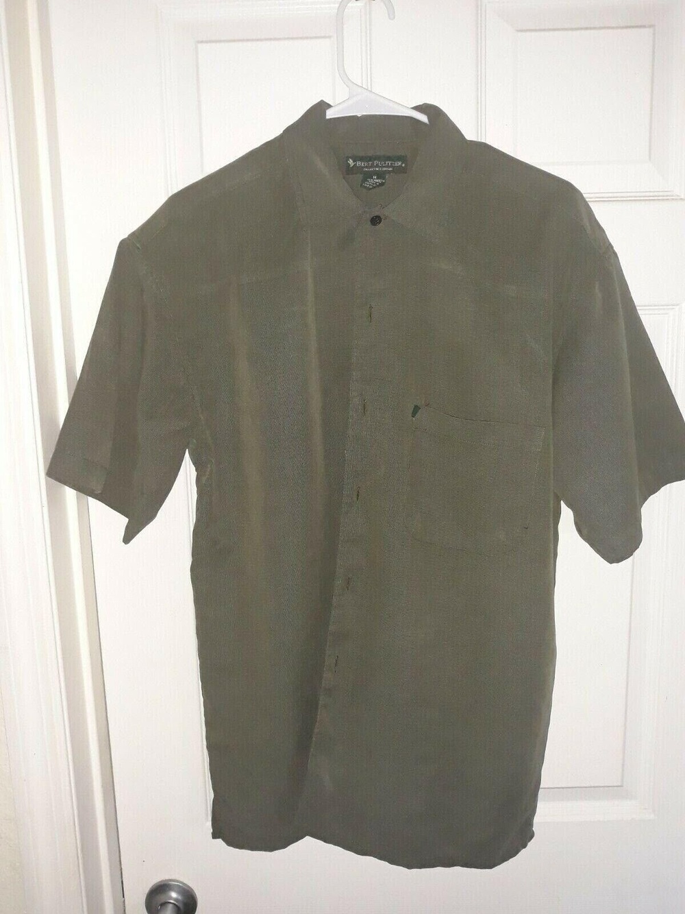 BERT PULITZER Collector's Edition Men's Short Sleeve Button-Down Golf Polo Shirt
